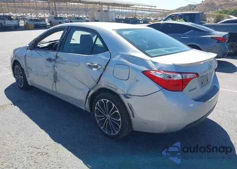 2015 Toyota Corolla S Plus from USA, damaged, VIN 5YFBURHE1FP350527